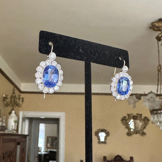 GIA & AGL Ceylon Sapphire Earrings