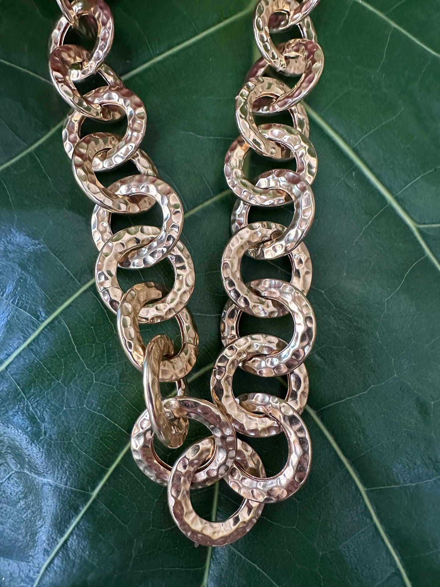 Italian Large Rolo Link Chain 14k Yellow Gold