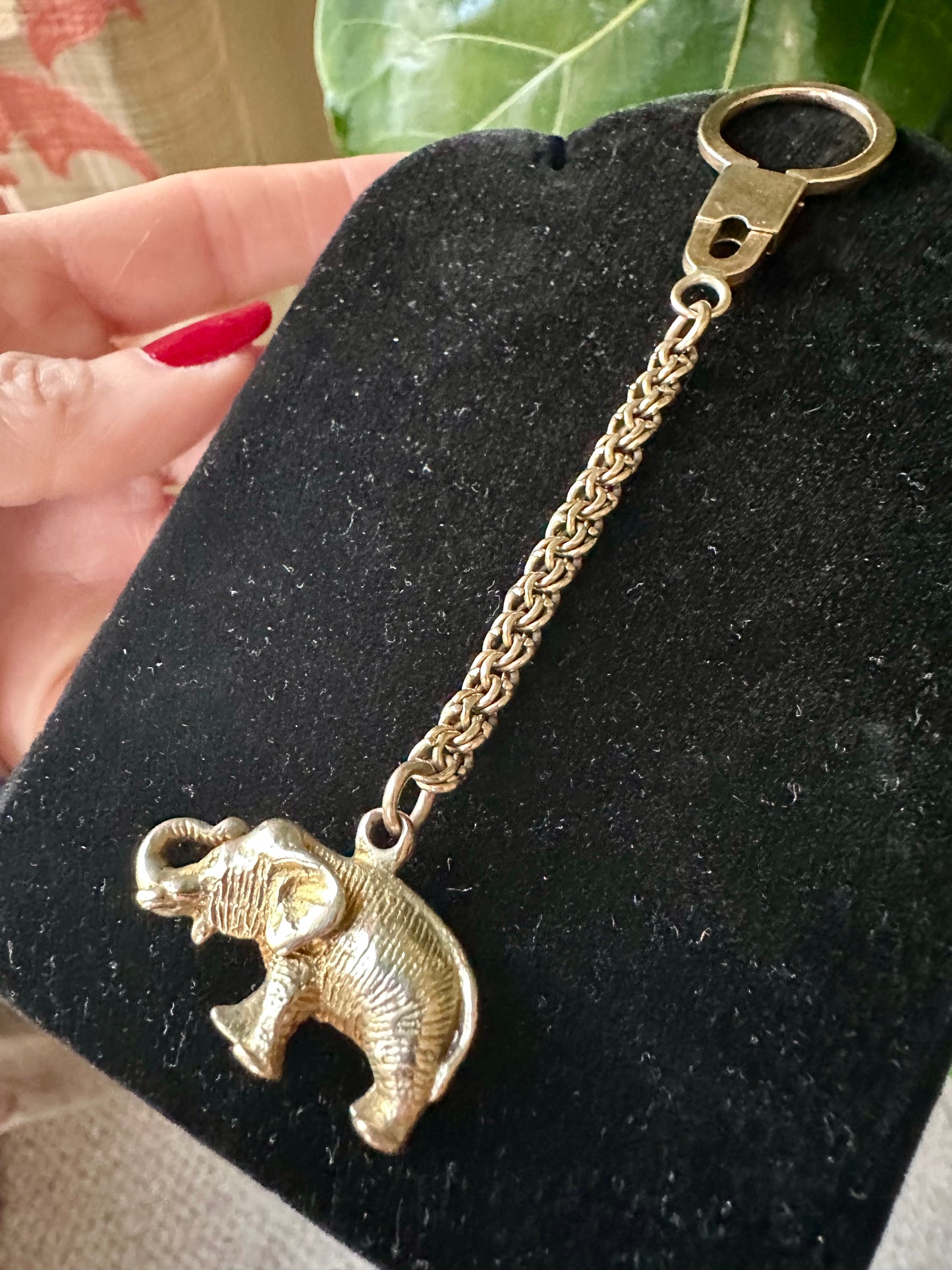 Elephant Keychain From the 50's 10k Yellow & Rose Gold
