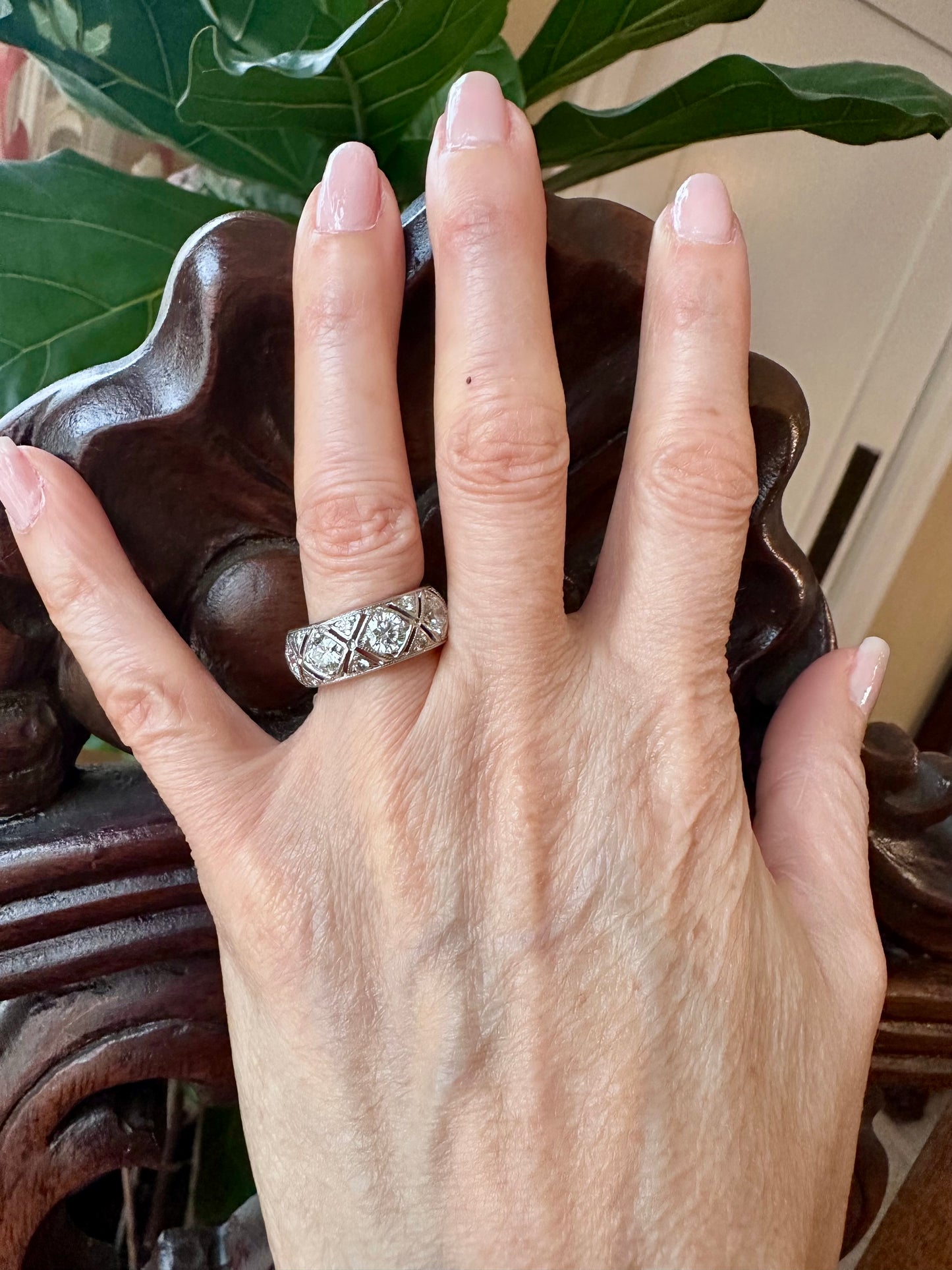 Fred Leighton Diamond Eternity Band Platinum 950