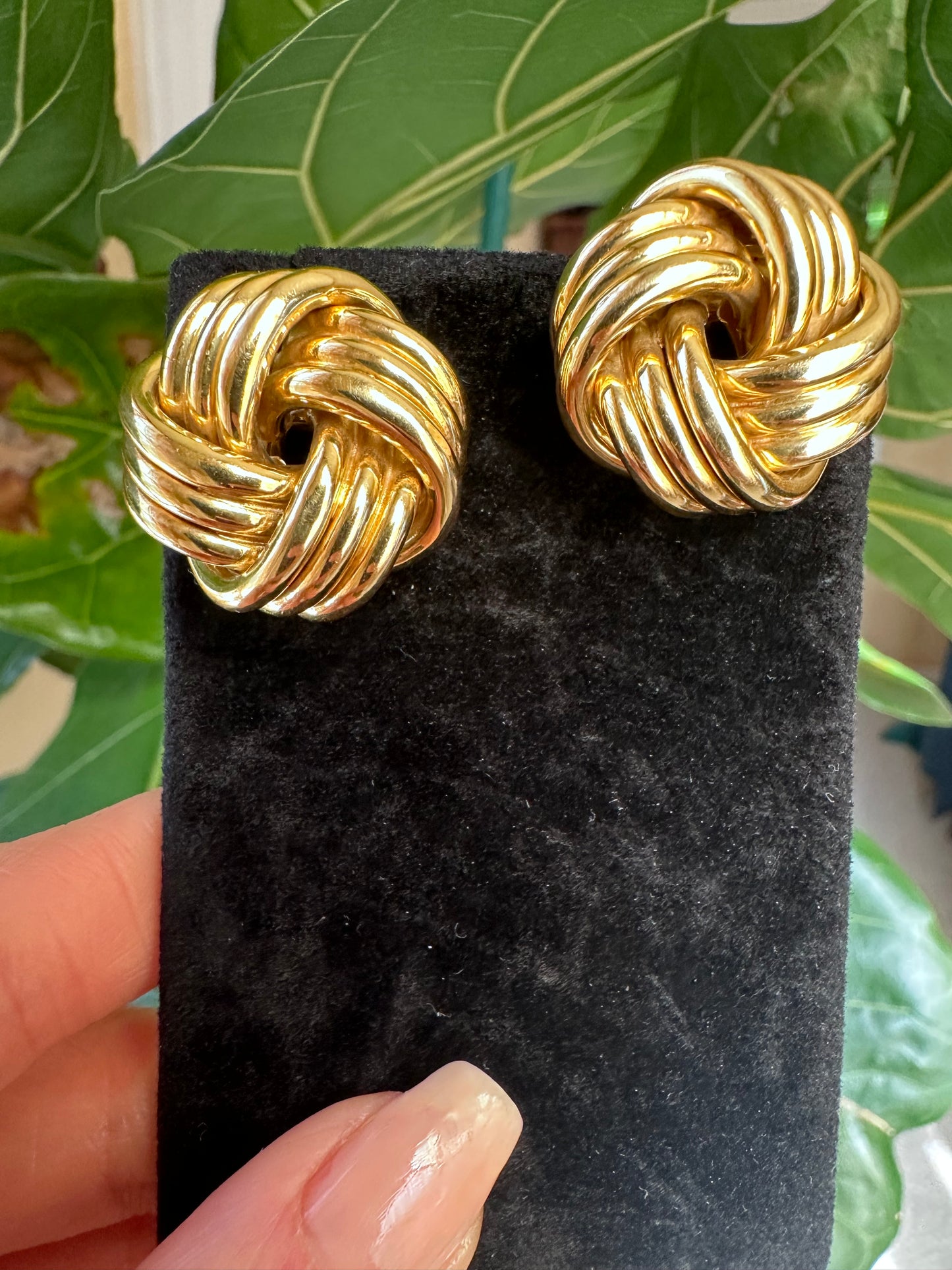 Tiffany & Co. Large Knot Earrings 18k Yellow Gold