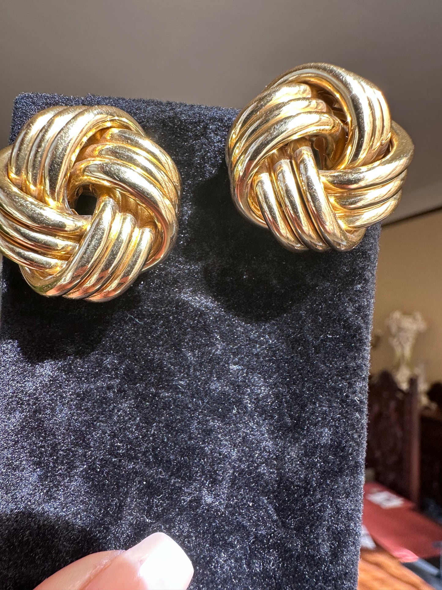 Tiffany & Co. Large Knot Earrings 18k Yellow Gold