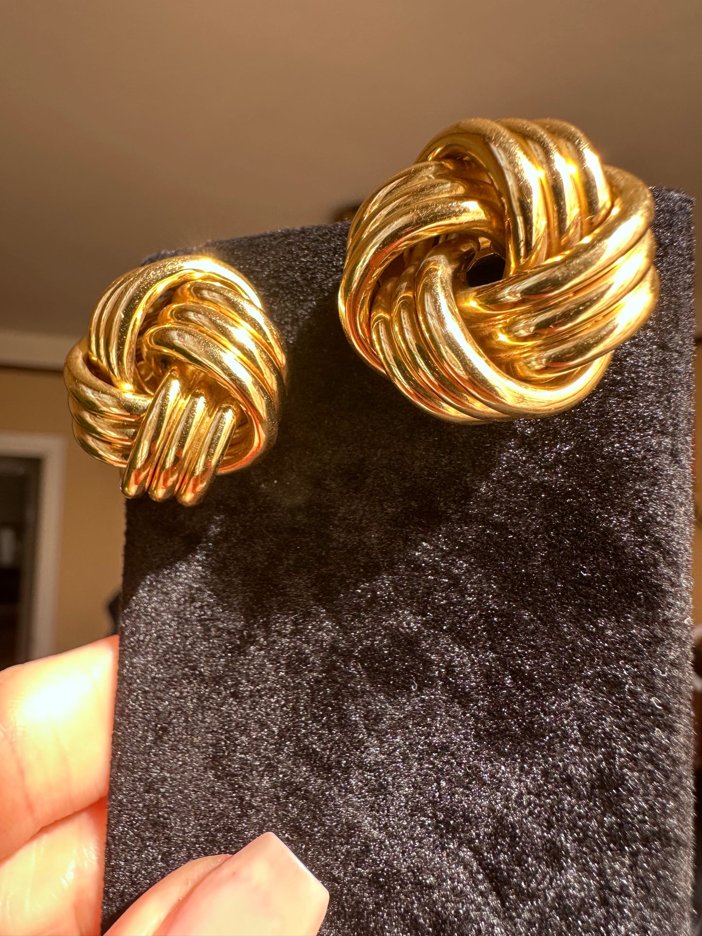 Tiffany & Co. Large Knot Earrings 18k Yellow Gold