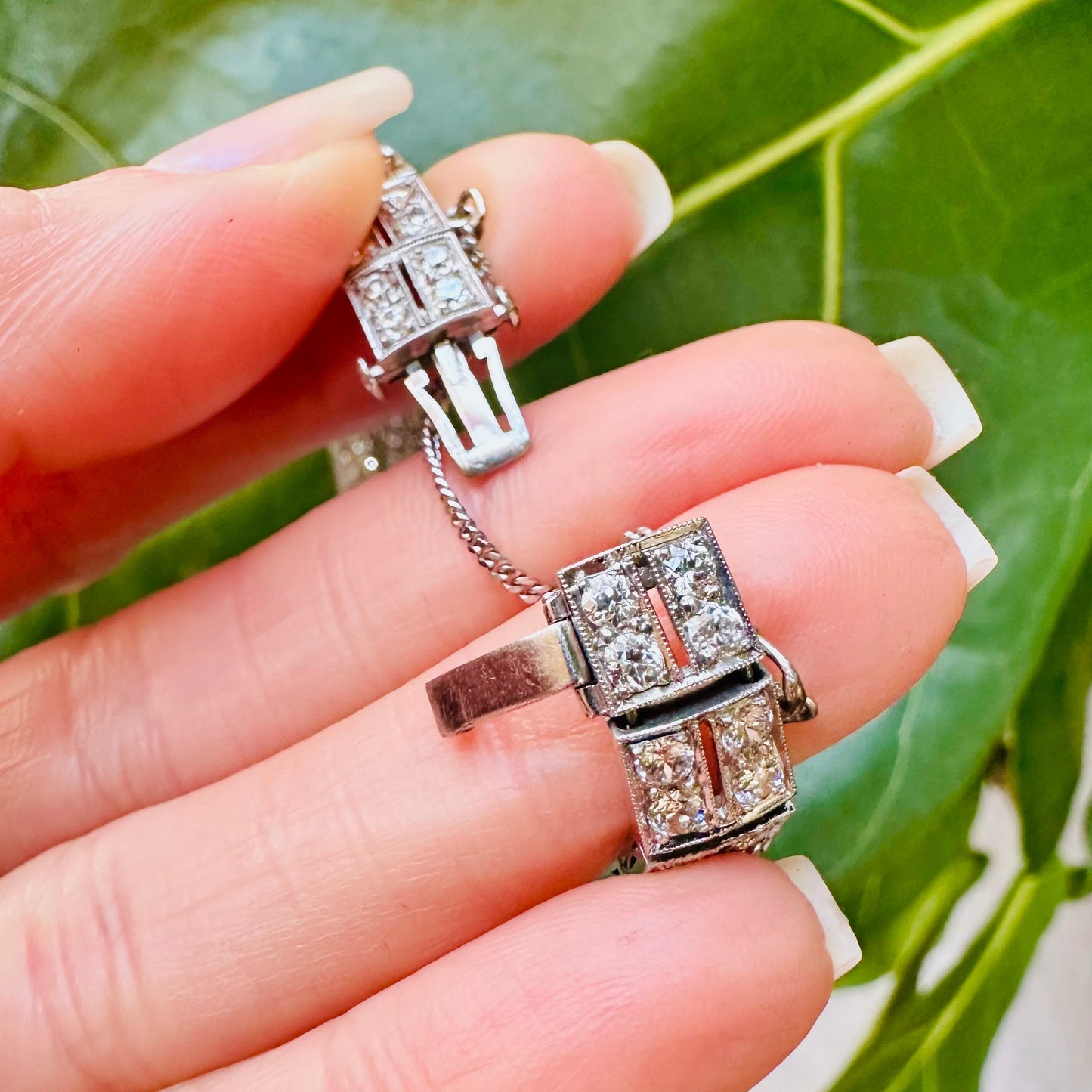 GIA Zambian Emerald & Diamond Platinum Bracelet