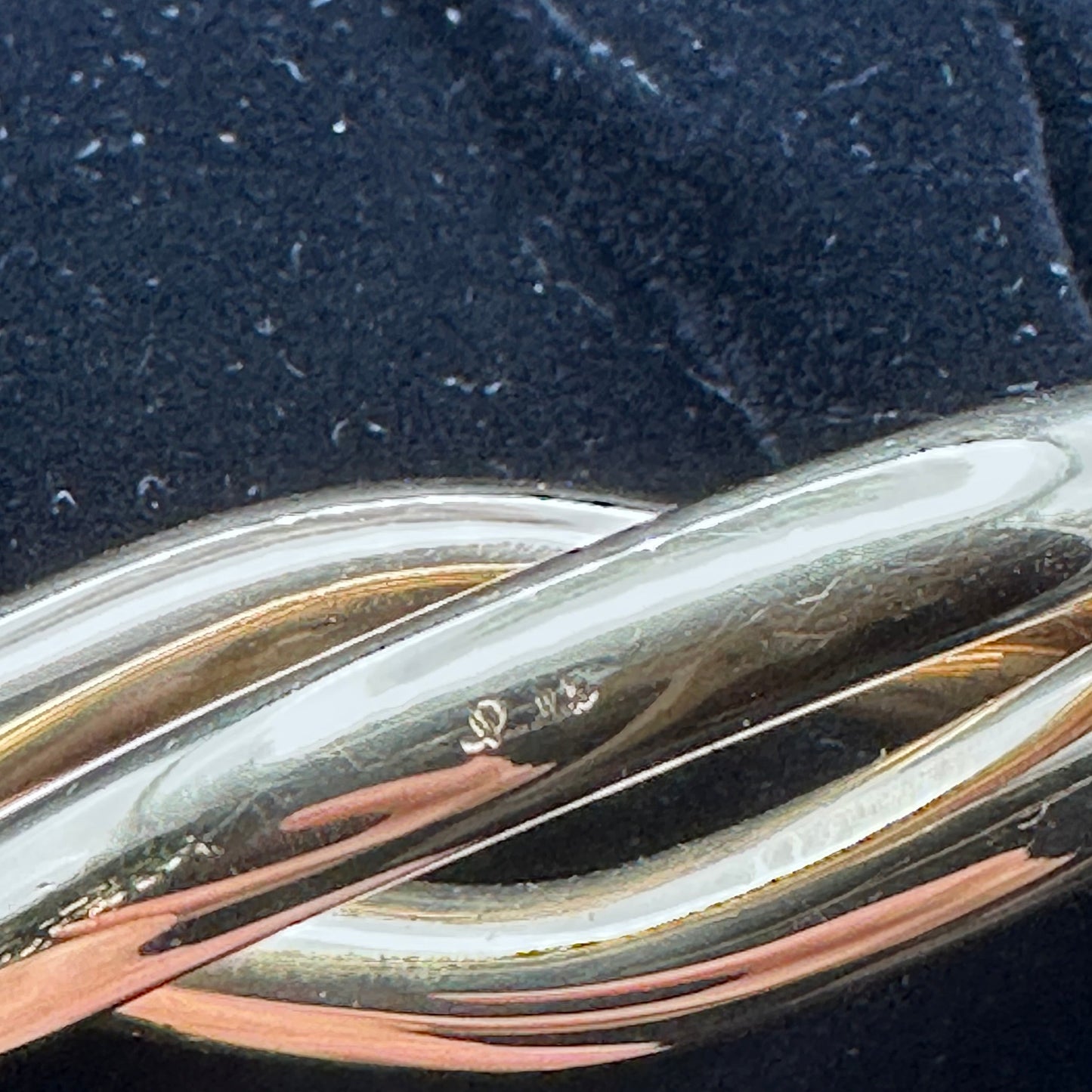 Pomellato Three Interlock Wire Bangle Two Tone 18k