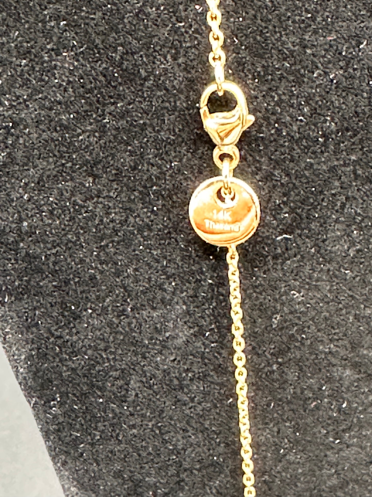 Gump's Six Station Shou Disc 14k Yellow Gold Necklace