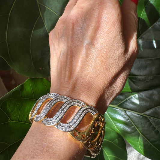 NINI designed Diamond & 18k Yellow Gold Bracelet