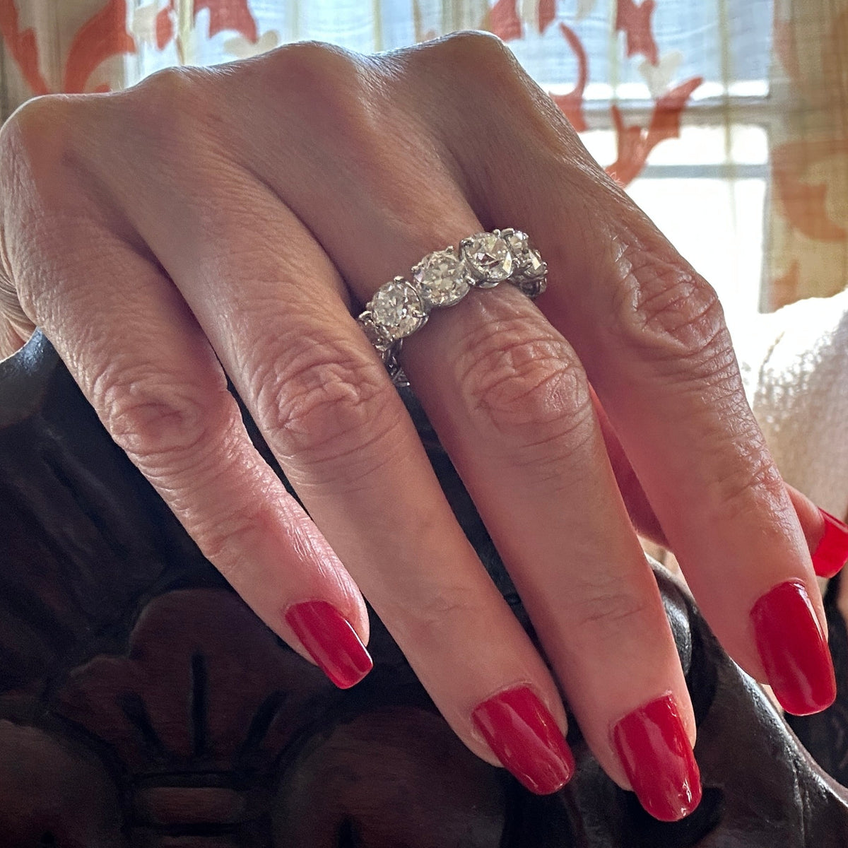 Natural Old European Diamond Eternity Band |11.23 Ct.| Platinum | Jewels of My Soul
