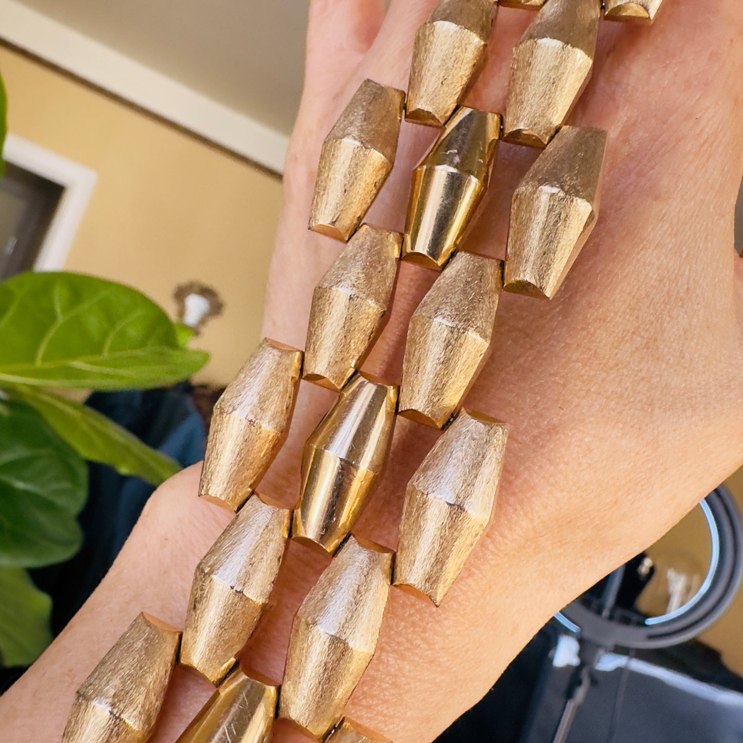 Retro Wide Link 14k Gold Bracelet, Chunky Gold Bracelet 14k, Stackable Bracelet