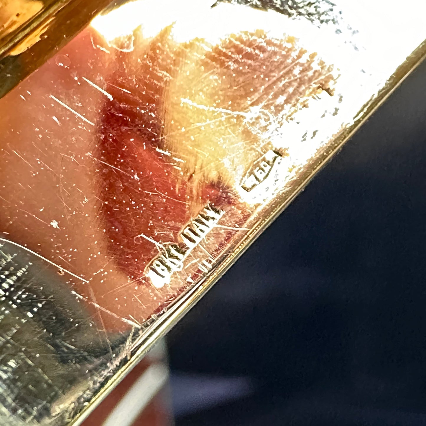 Estate Italian Dome Design Bangle 18k Yellow Gold