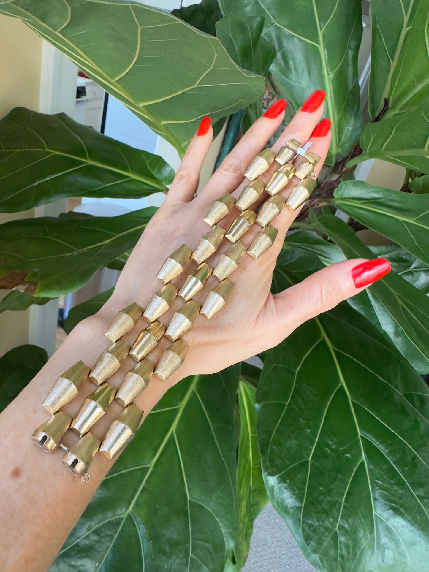 Retro Wide Link 14k Gold Bracelet, Chunky Gold Bracelet 14k, Stackable Bracelet
