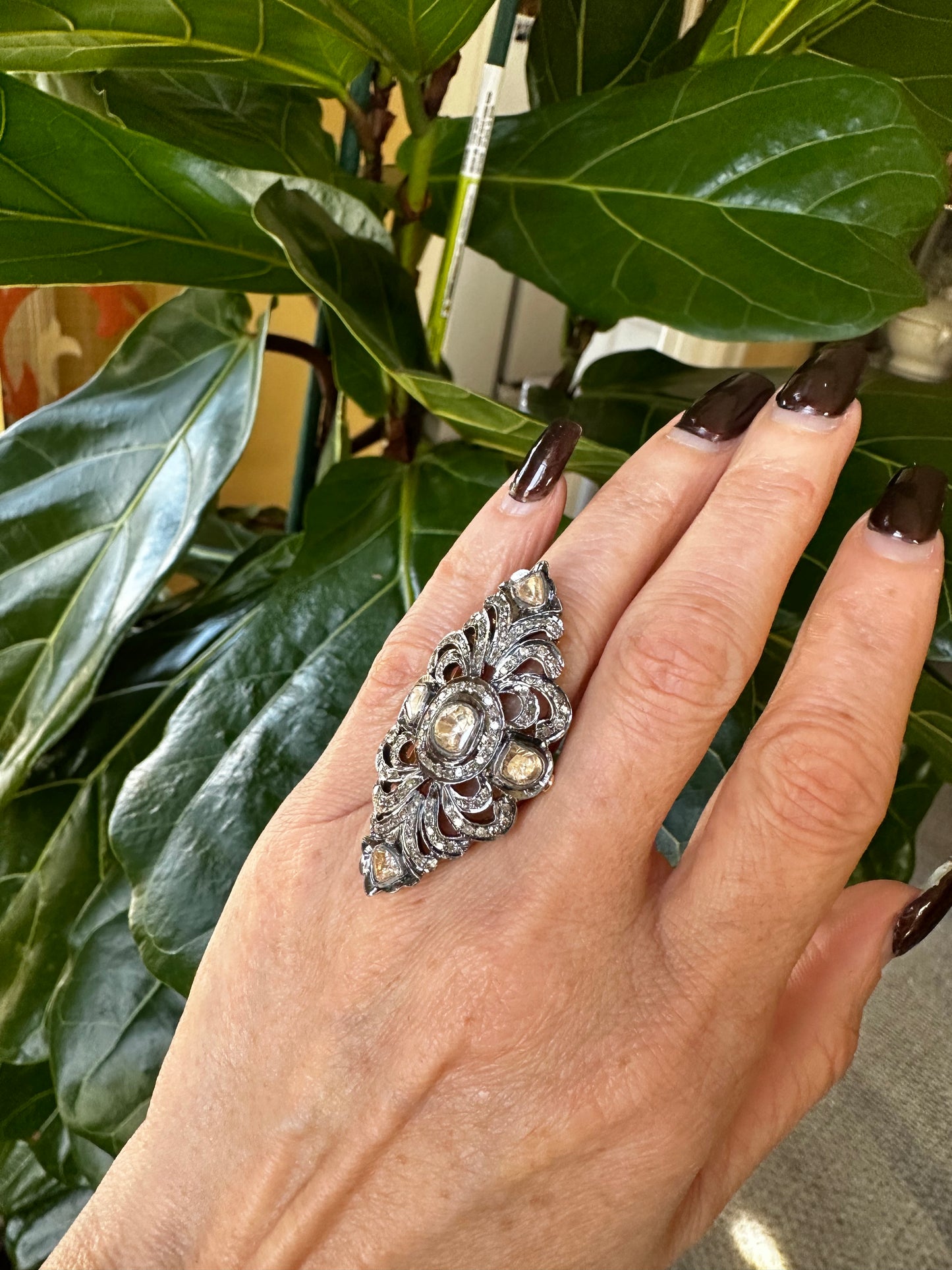 Victorian Rosecut Diamond Ring