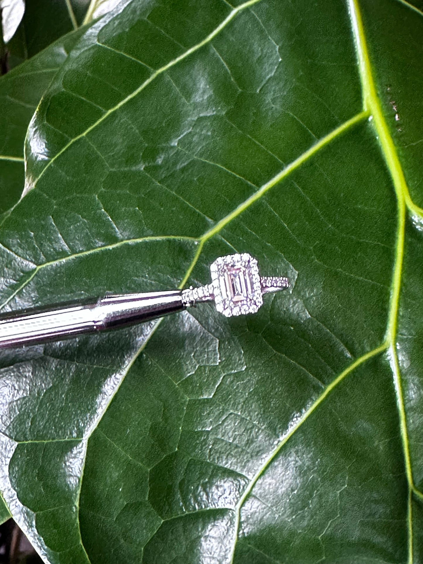 Tiffany & Co Emerald Cut Diamond Engagement Ring