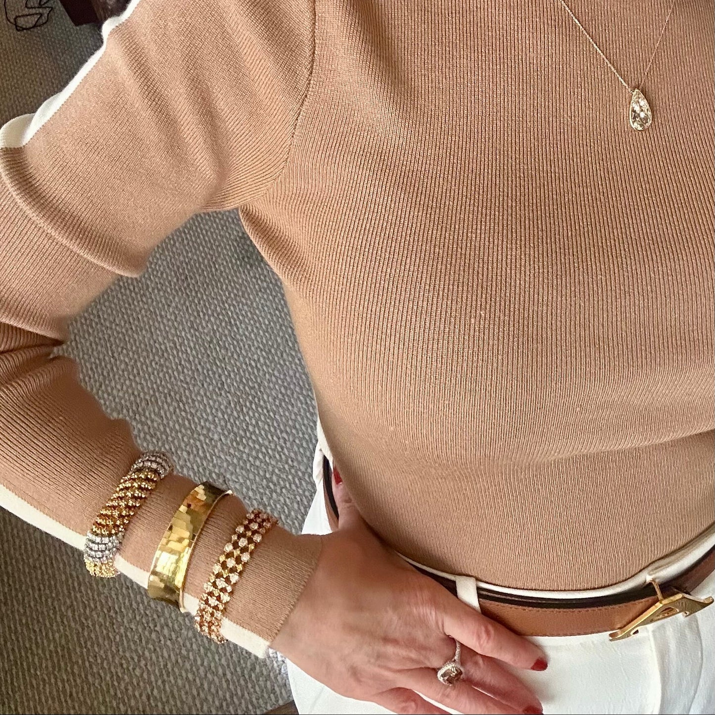 Fancy Yellow & White Diamond 11.13 Carats Three Row Bracelet 18k Yellow Gold