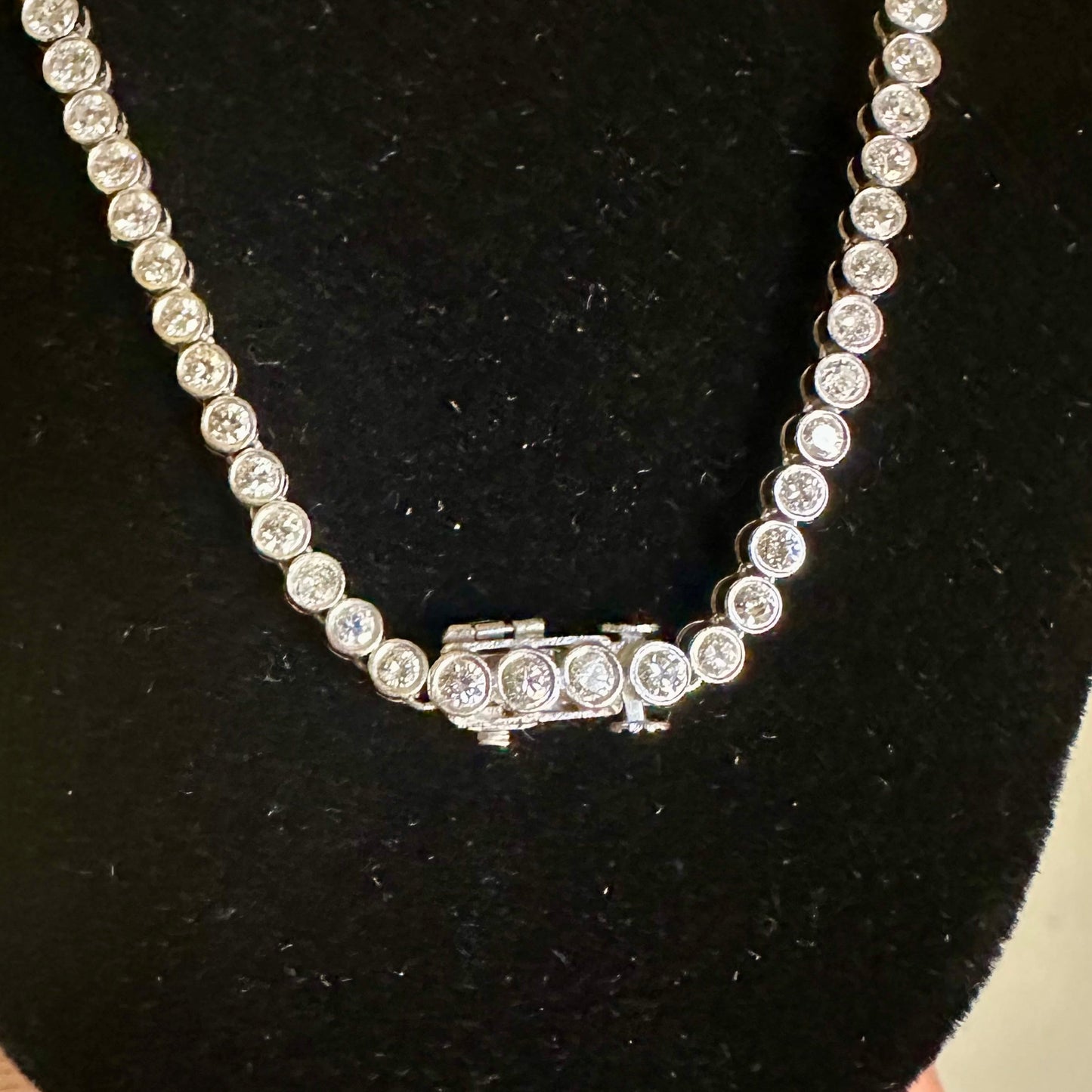 Certified Unheated Natural Ruby & Diamond Pendant Tennis Necklace Platinum 18k White Gold