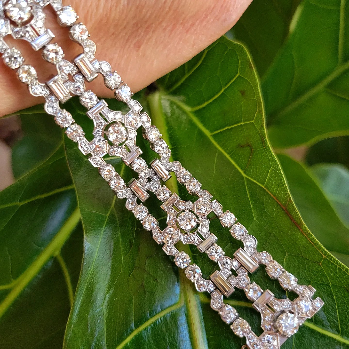 Art Deco Diamond Platinum Bracelet