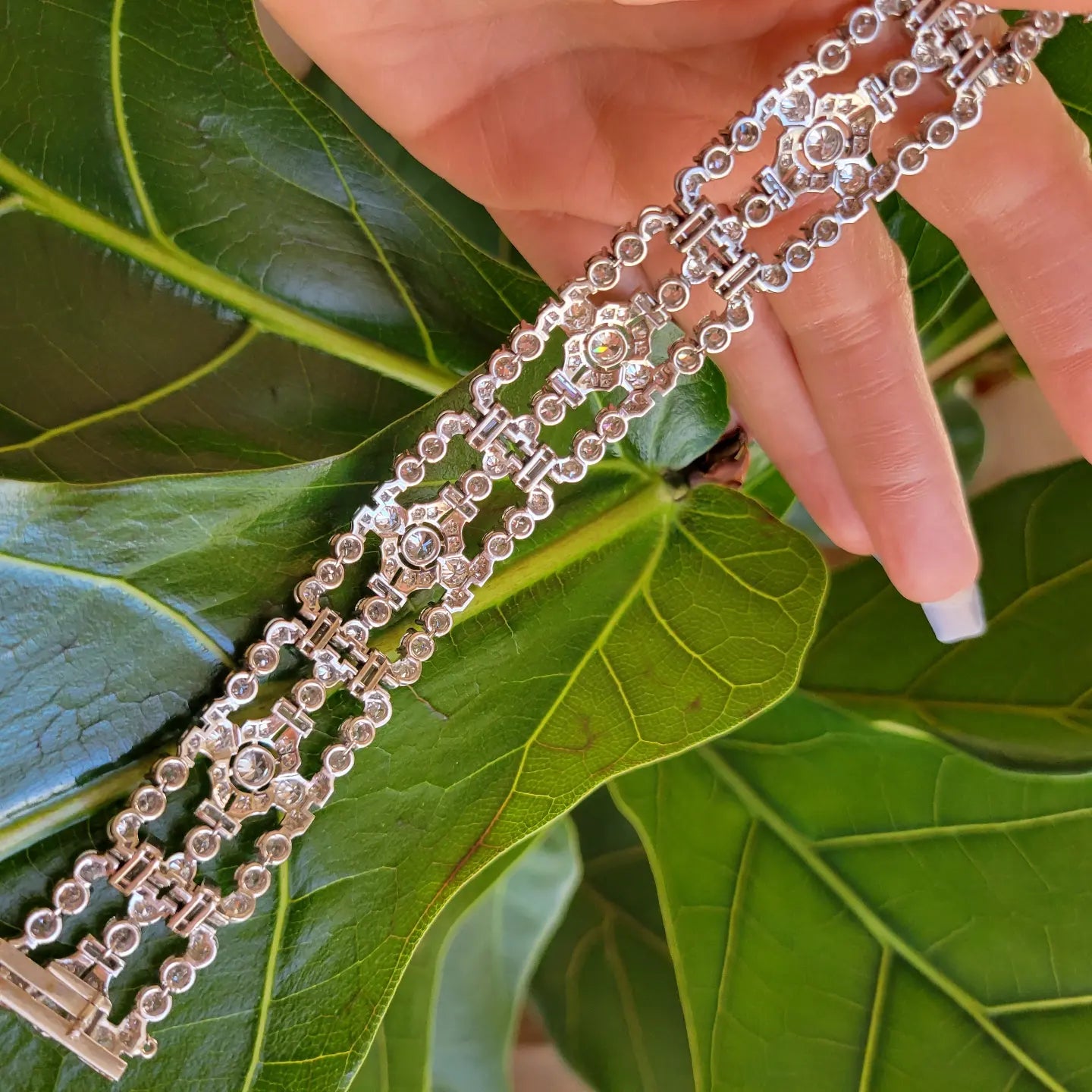 Art Deco Diamond Platinum Bracelet