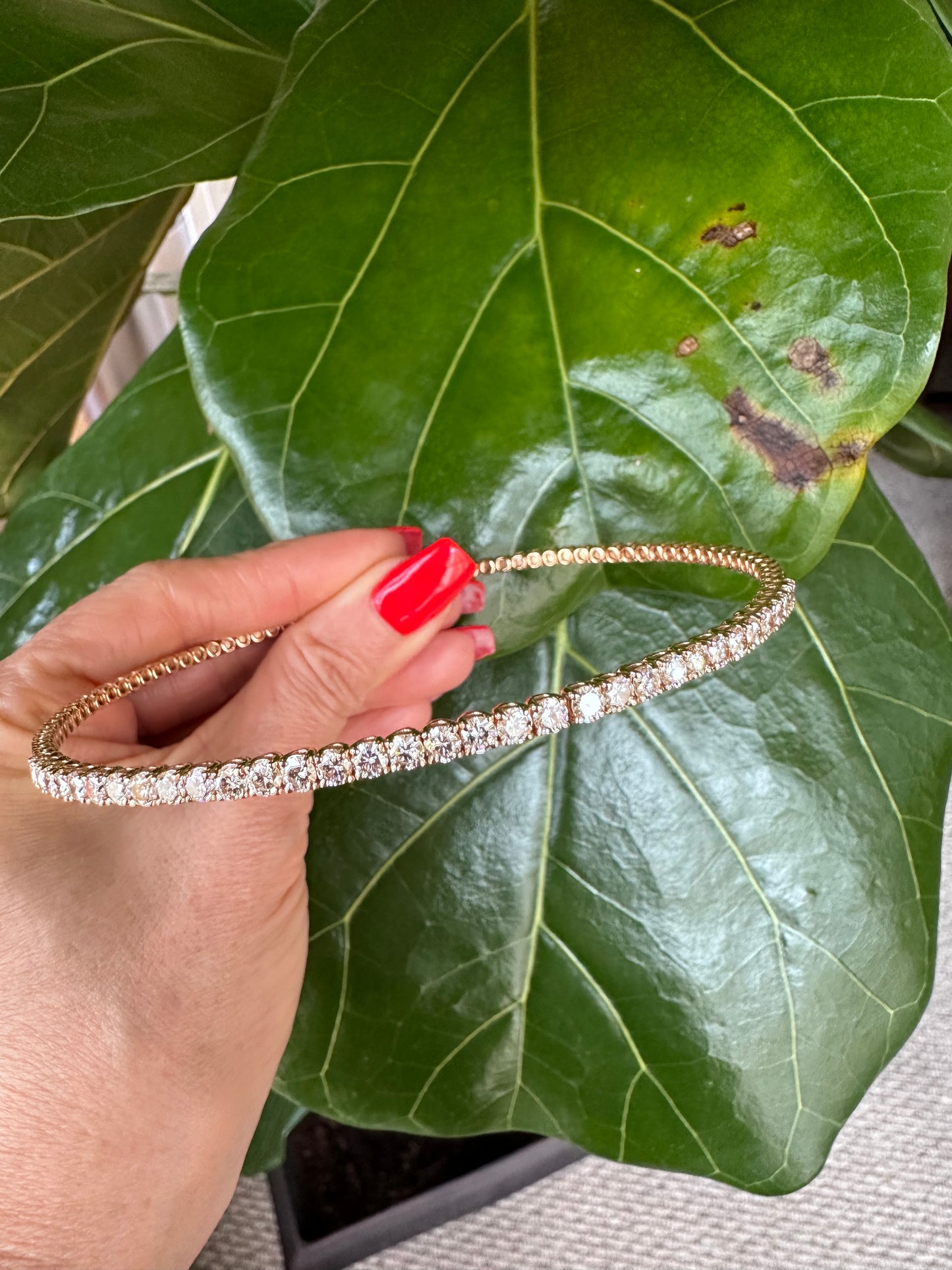 Diamond Choker & 18k Rose Gold