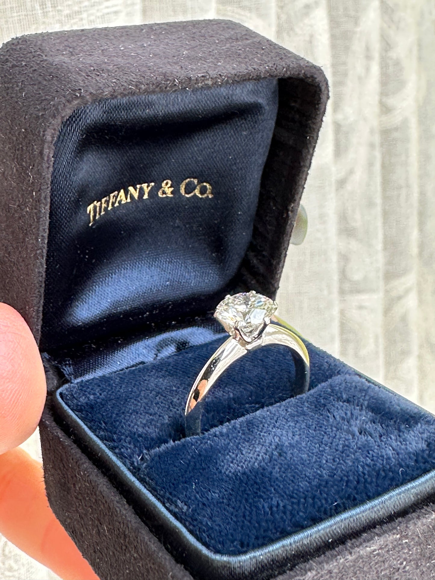 Tiffany and Co. Diamond Solitaire Ring