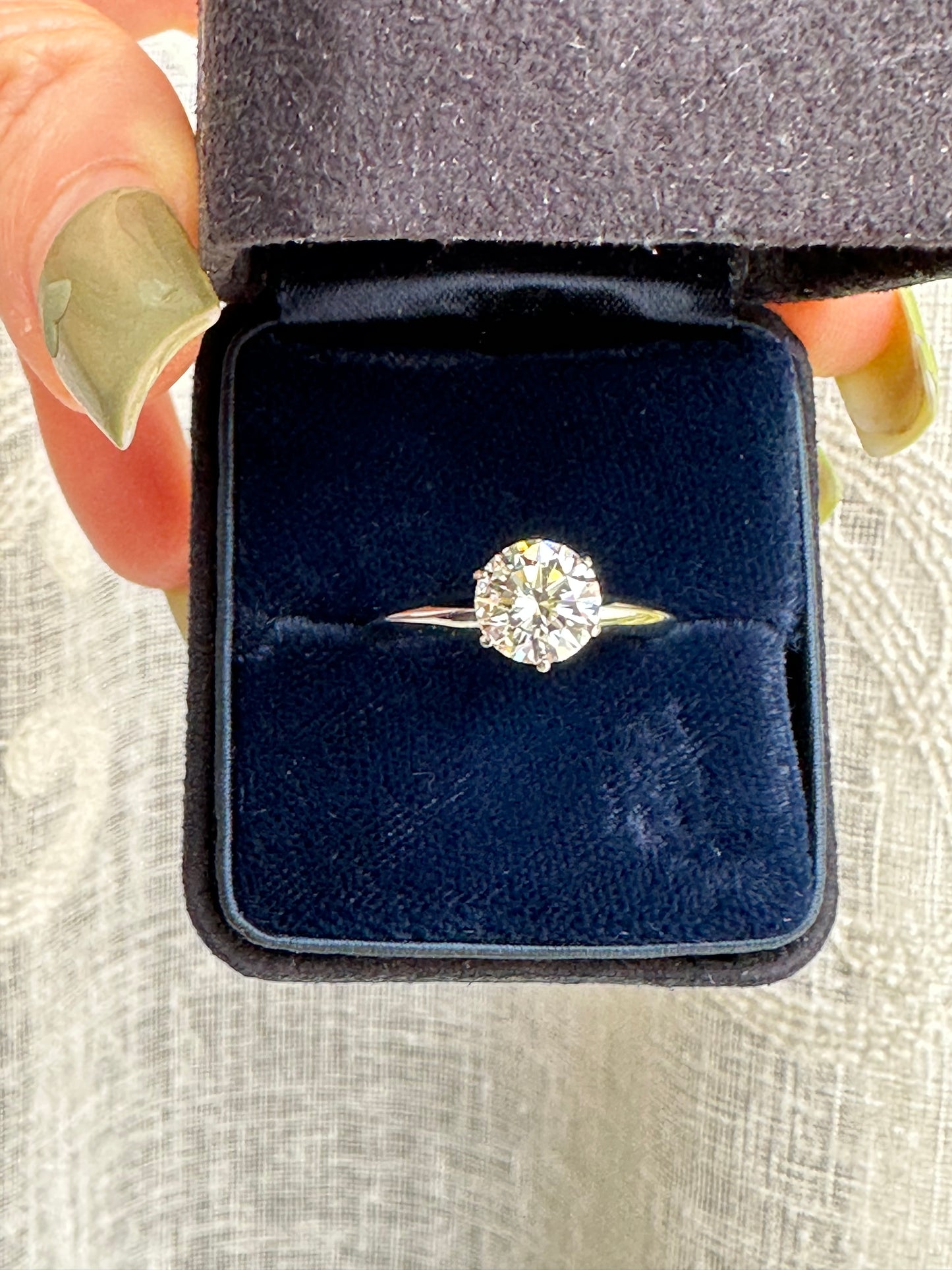 Tiffany and Co. Diamond Solitaire Ring