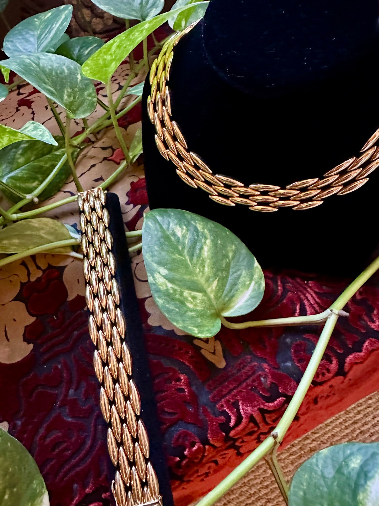 Cartier Gentiane Collection Necklace and Bracelet 18k Yellow Gold