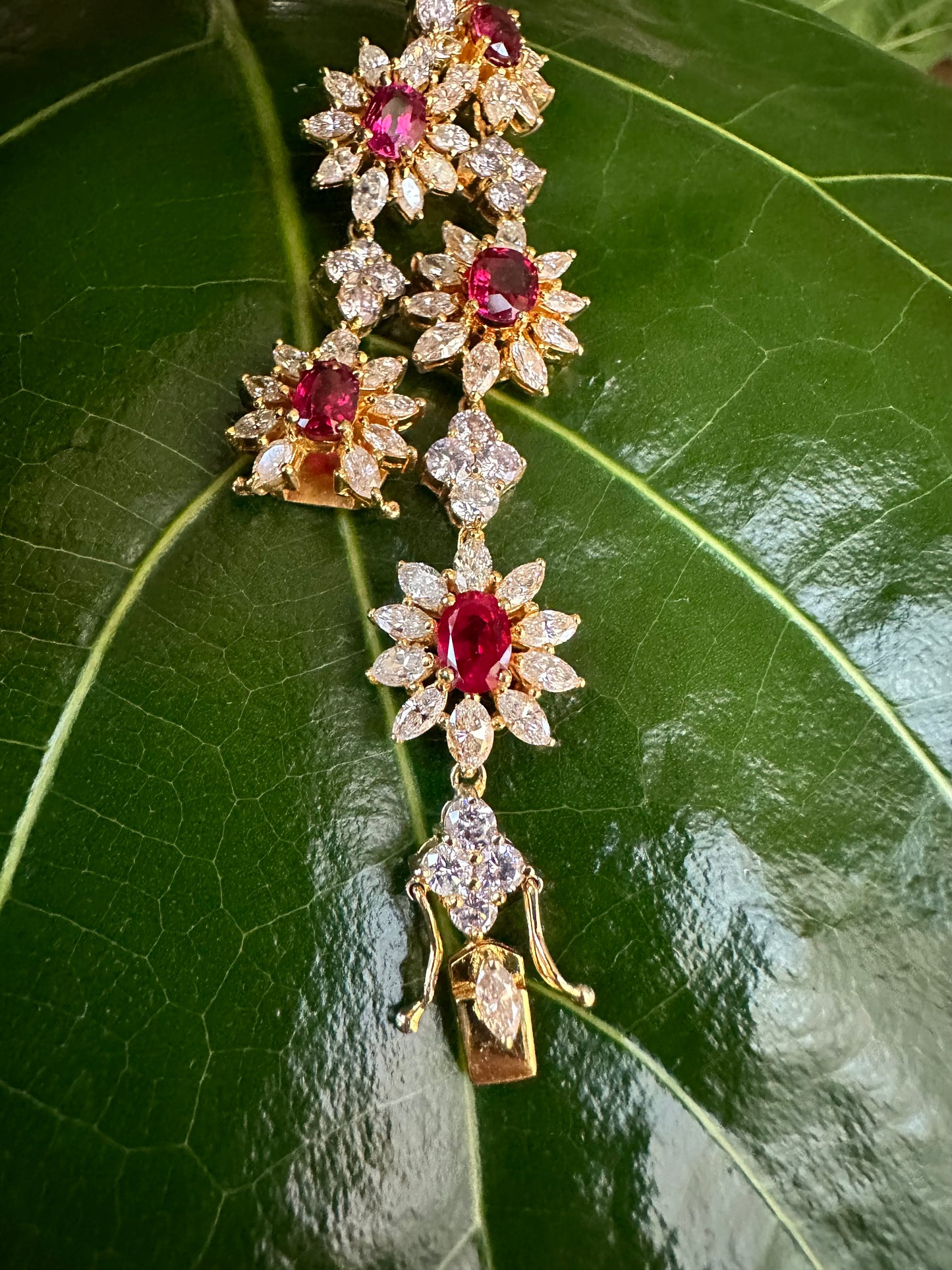 Ruby & Diamond Necklace 18k