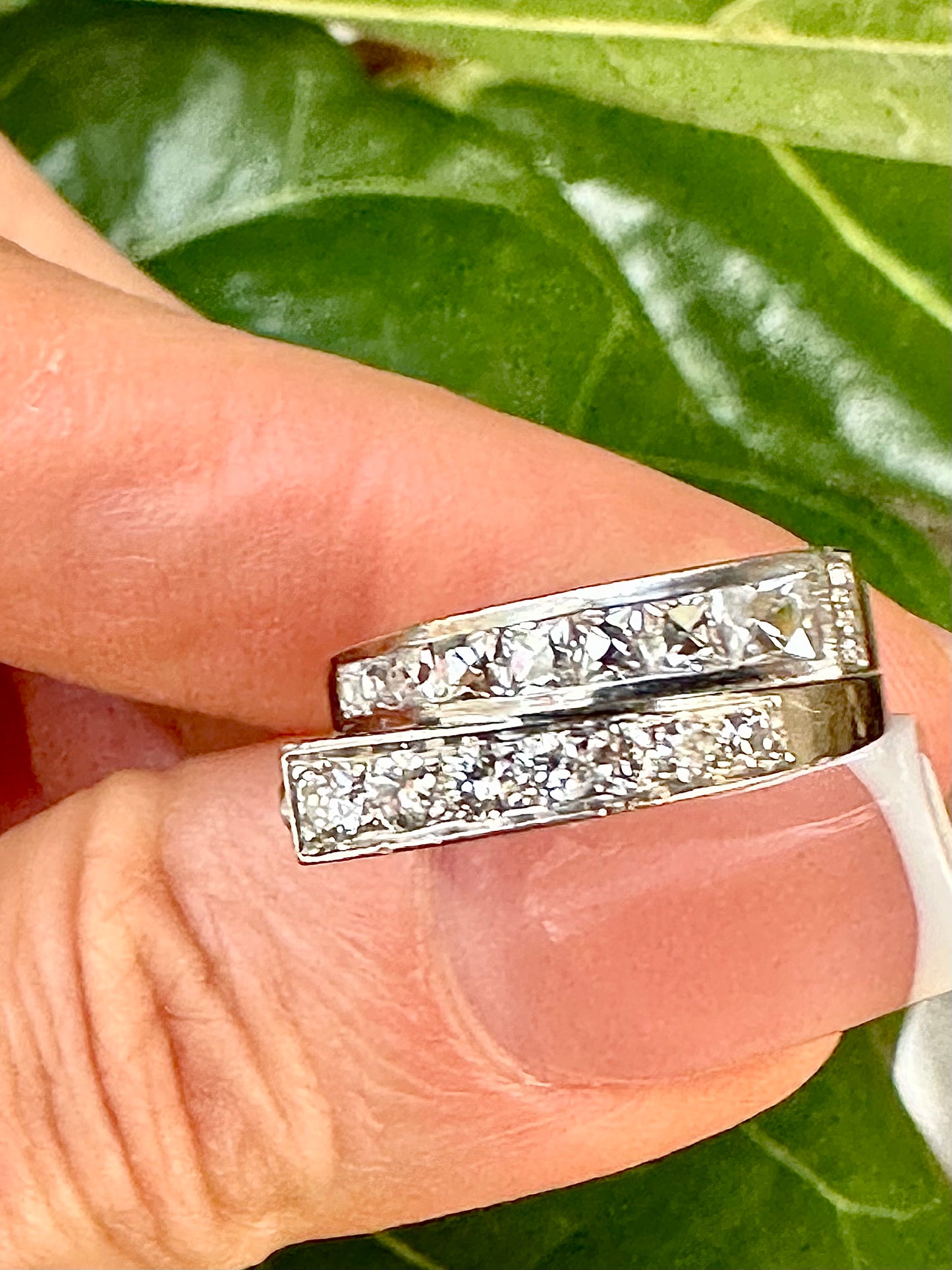 French Cut & Brilliant Cut Natural Diamond Ring