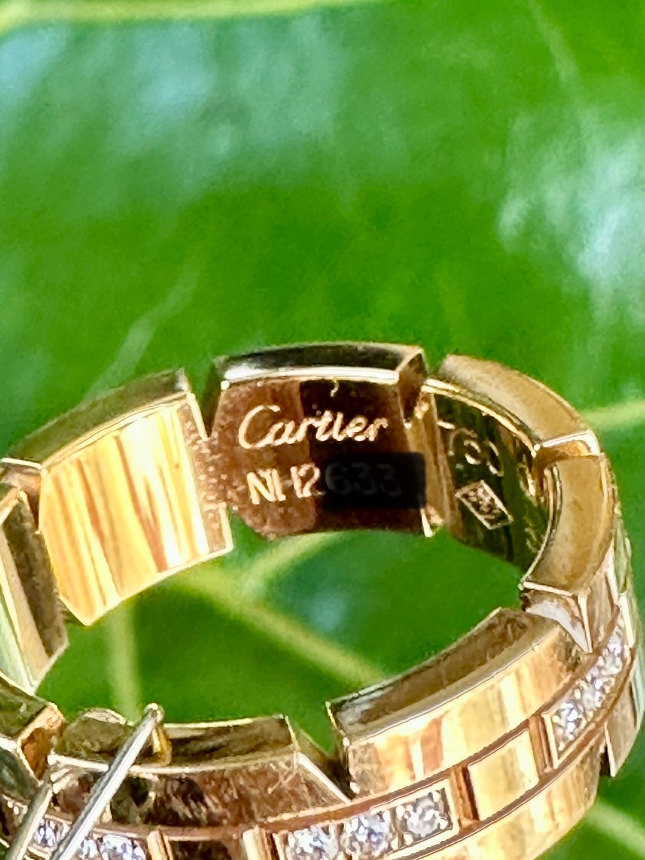 Cartier Tank Fran aise Diamond Ring Jewels of my Soul