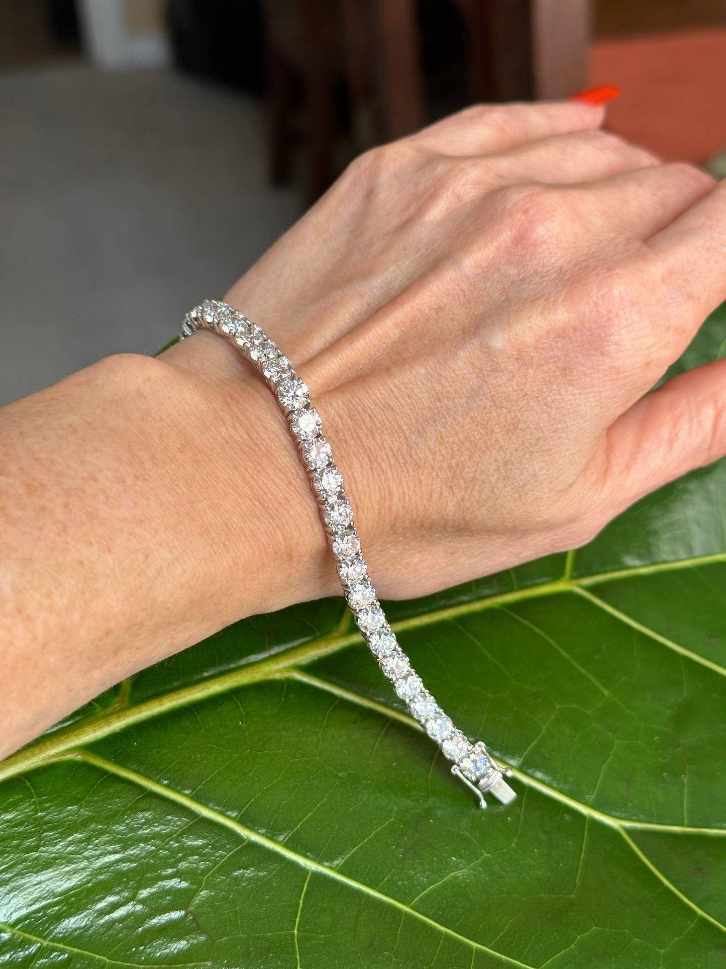 Round Brilliant Cut Natural Diamond Tennis Bracelet 17.29 TCW