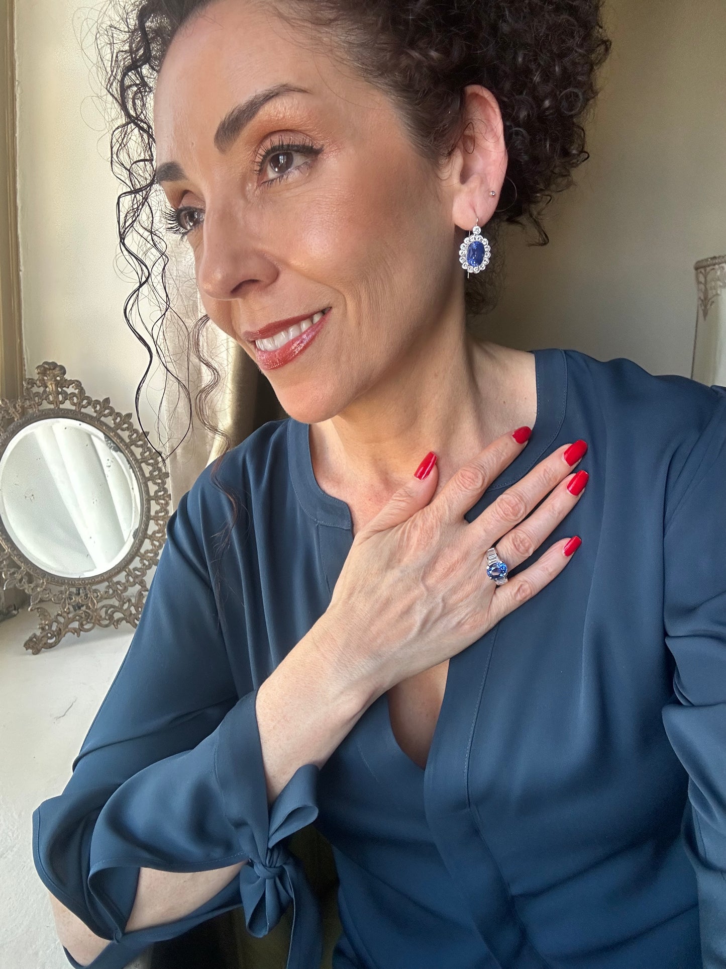 GIA & AGL Sapphire Earrings