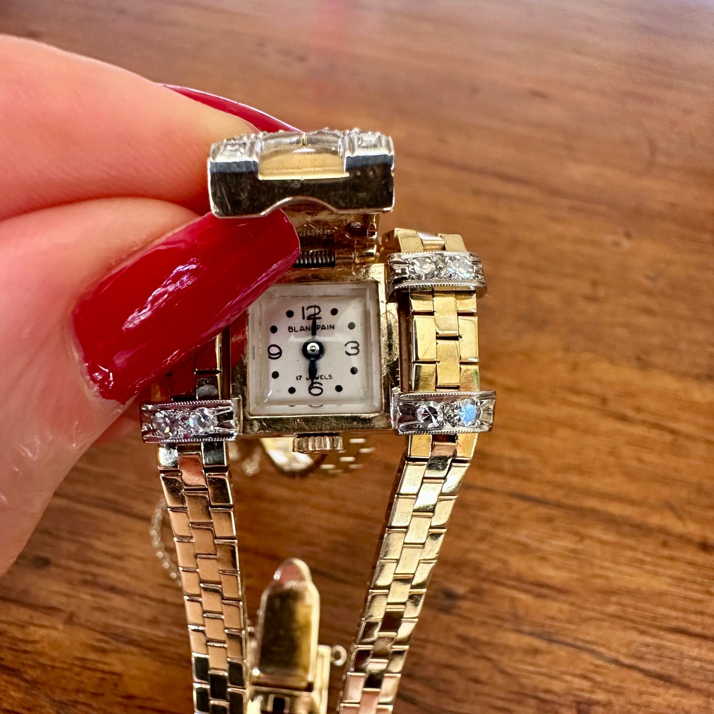 Raised Cover Dial of Hidden Watch Blancpain Ladies Watch 14k 