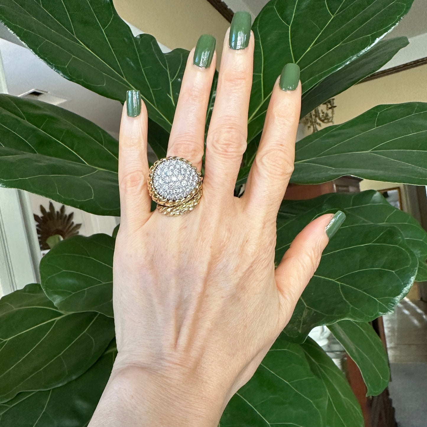 Serpent Diamond Ring 18k 