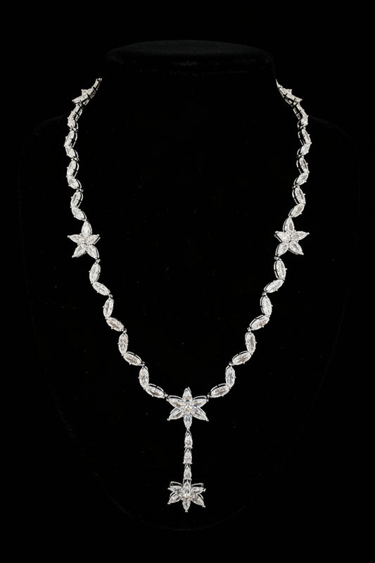 Bridal Platinum Diamond Necklace, Bridal, Red Carpet & Gala Events.