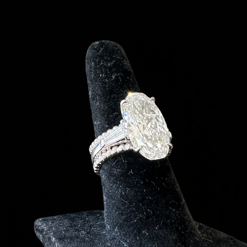 GIA Natural Diamond Ring Platinum