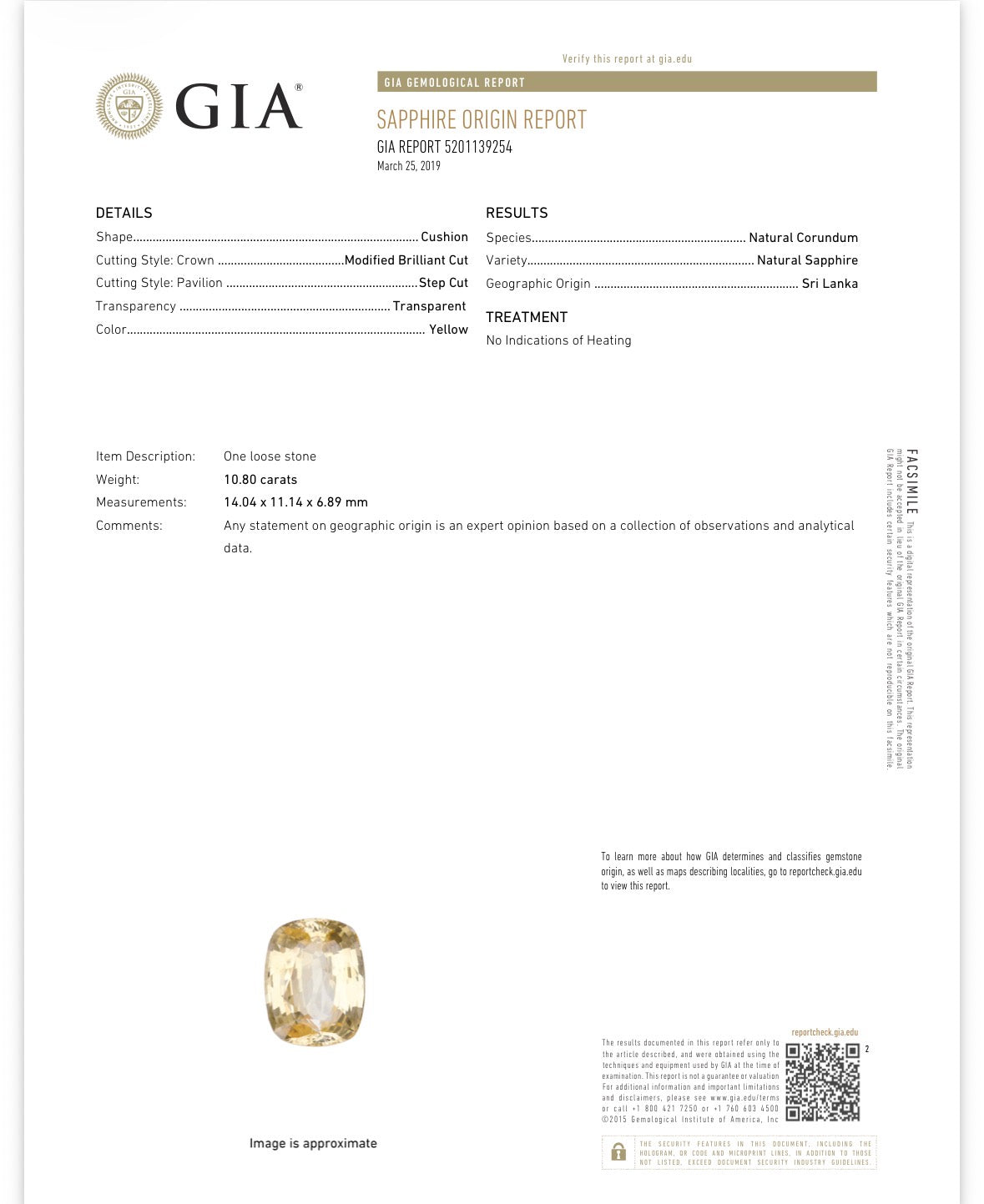 GIA Certified Unheated Sri Lanka Yellow Sapphire Drop Earrings | 21.56ct Cushion Cut | 18k Yellow Gold | 15.44g | 1.25"