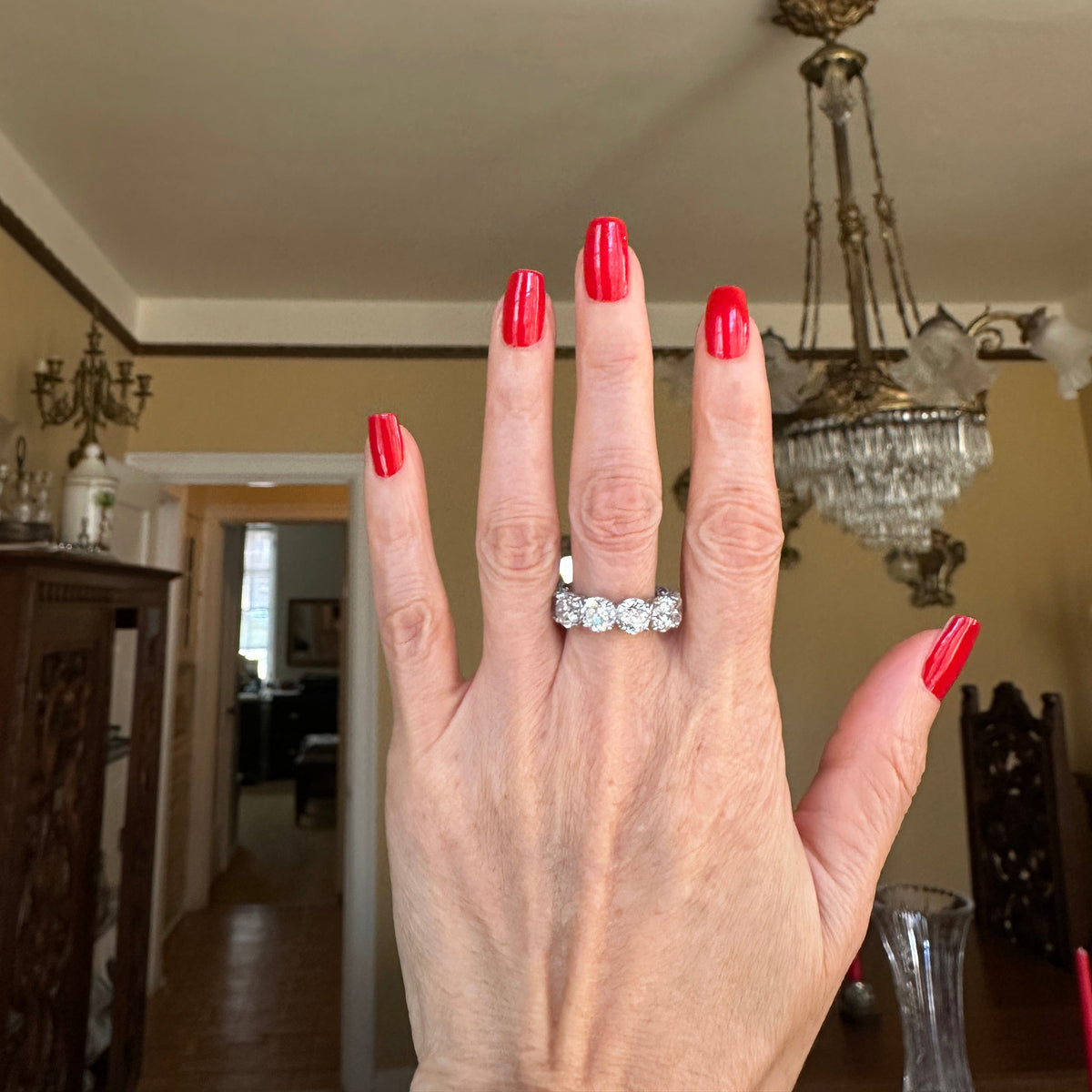 Natural Old European Diamond Eternity Band |11.23 Ct.| Platinum | Jewels of My Soul