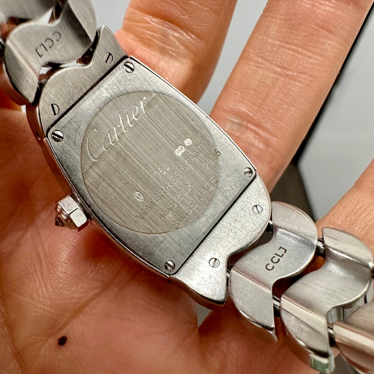 Cartier La Dona All Factory 18k White Gold Diamond Bezel Ladies Watch
