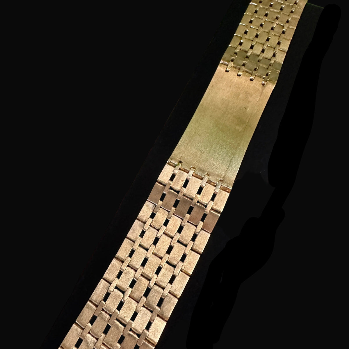 Quinde Design Men's Multi-Row Diamond ID Bracelet | 18k Yellow Gold | 8+ ct Diamonds | 114.2g | 8.5 Inches