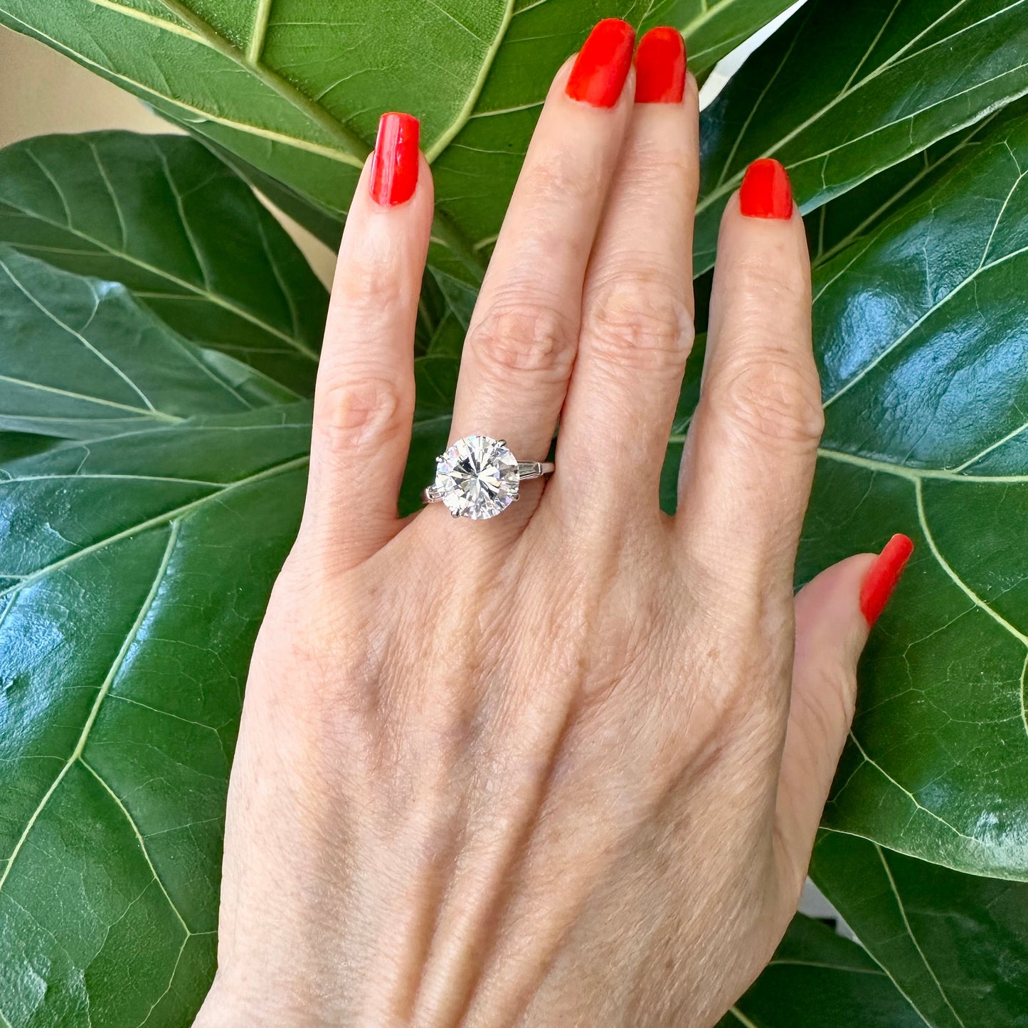Cartier Engagement Ring 4.33 Carat D Si1 Platinum, Anniversary Ring, Classic Diamond Ring