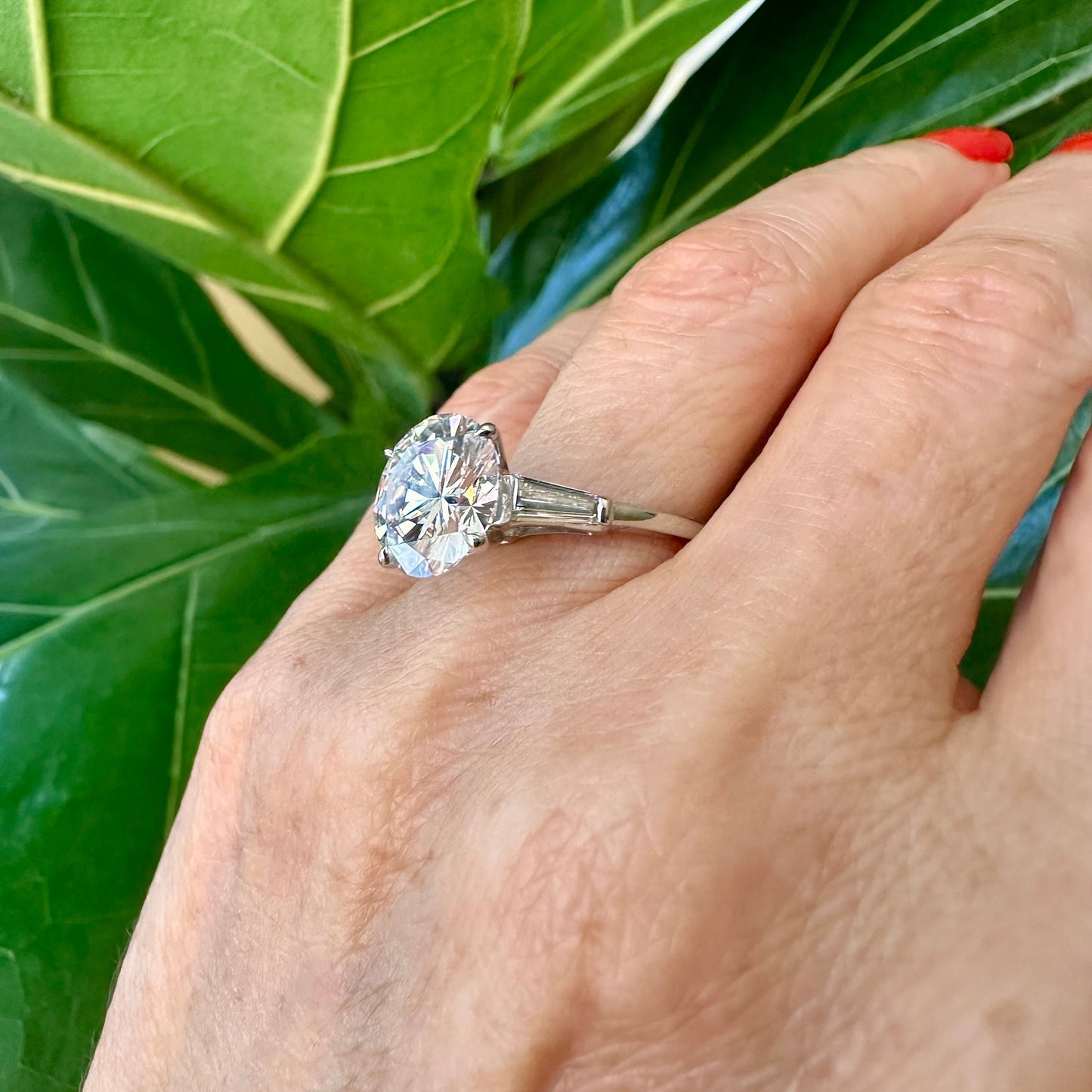 Cartier Engagement Ring 4.33 Carat D Si1 Platinum, Anniversary Ring, Classic Diamond Ring