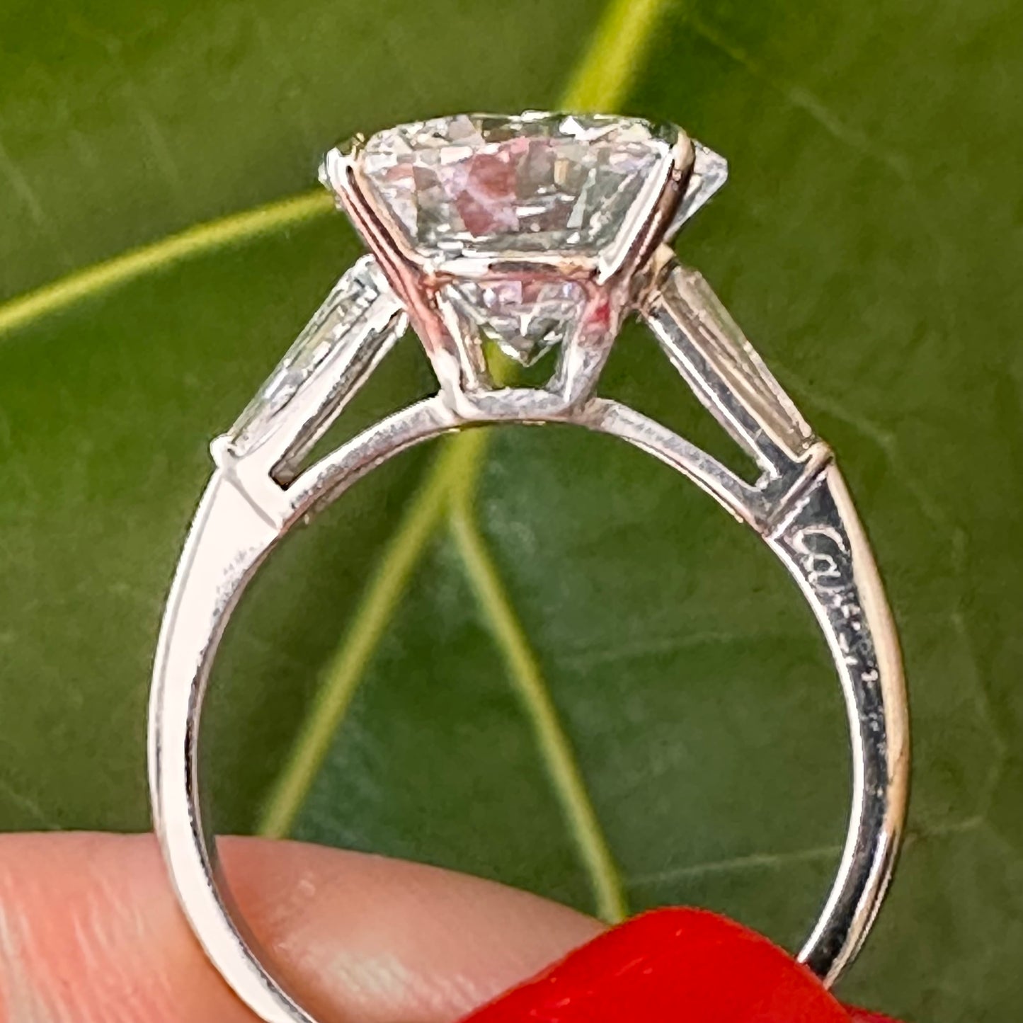 Cartier Engagement Ring 4.33 Carat D Si1 Platinum, Anniversary Ring, Classic Diamond Ring