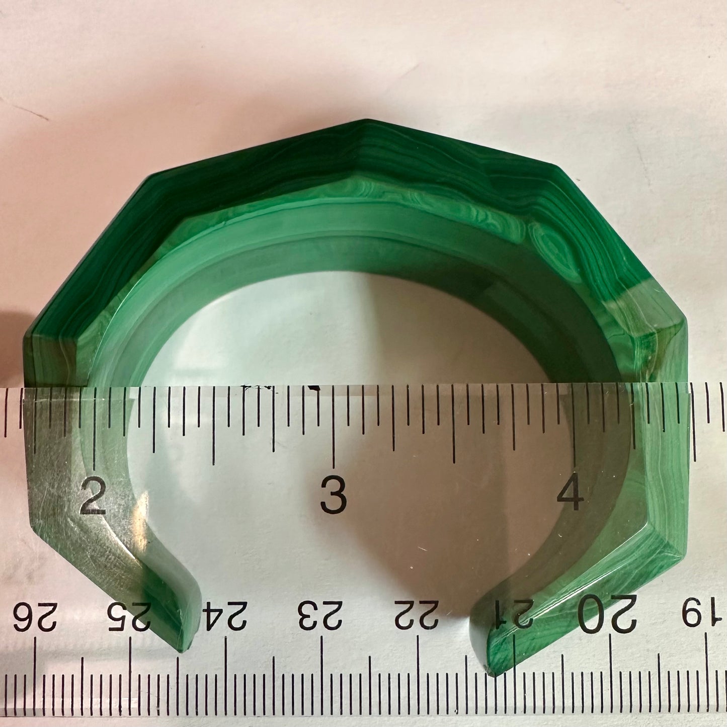 Malachite and Diamond Bangle, Carved Malachite Bracelet, Natural Malachite 18k Yellow Gold Cuff