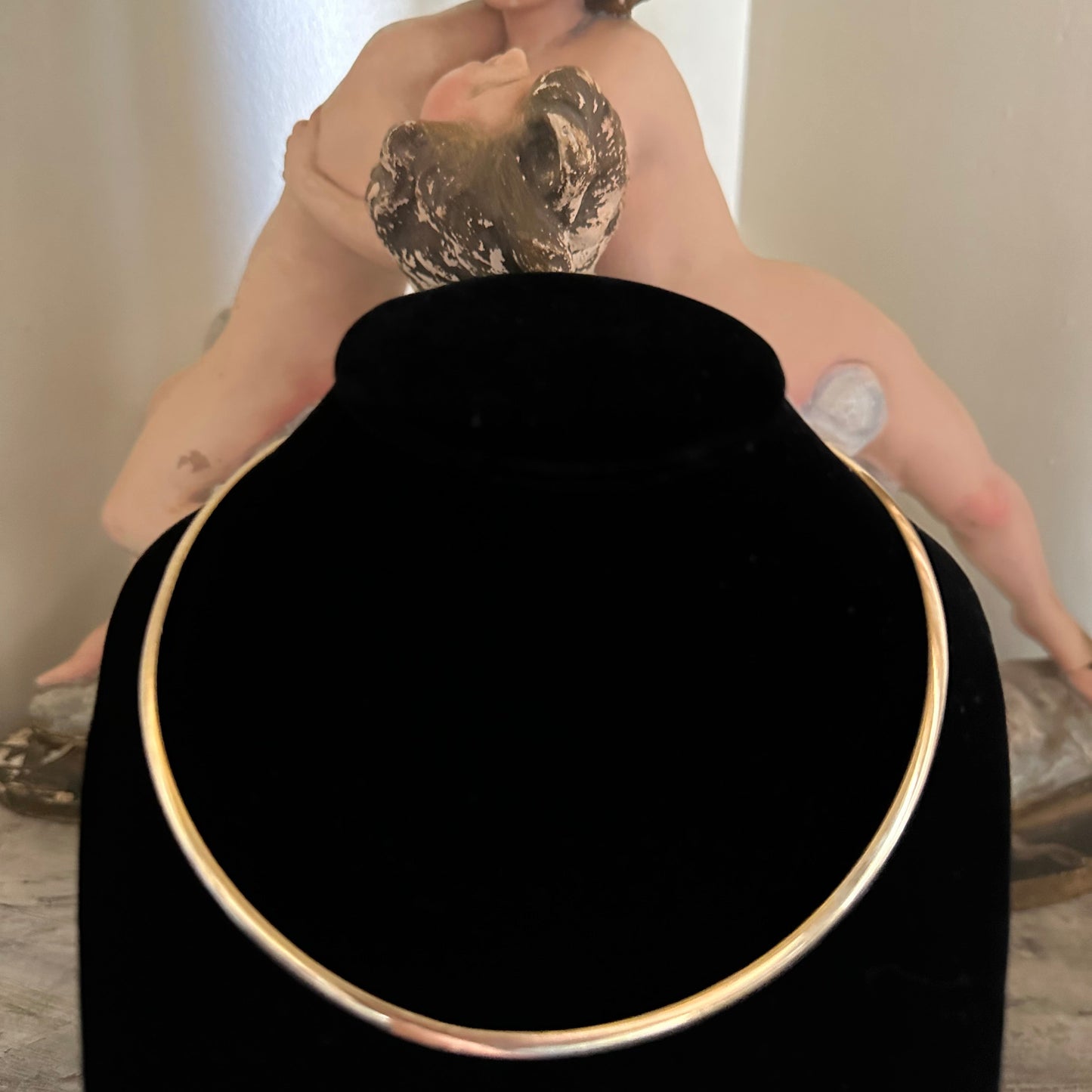 Omega Italian 14k Yellow Gold Necklace