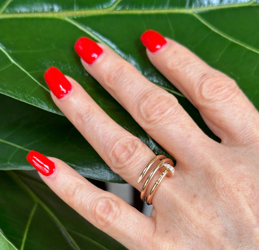 Cartier Juste un Clou Rose Gold Diamond Ring