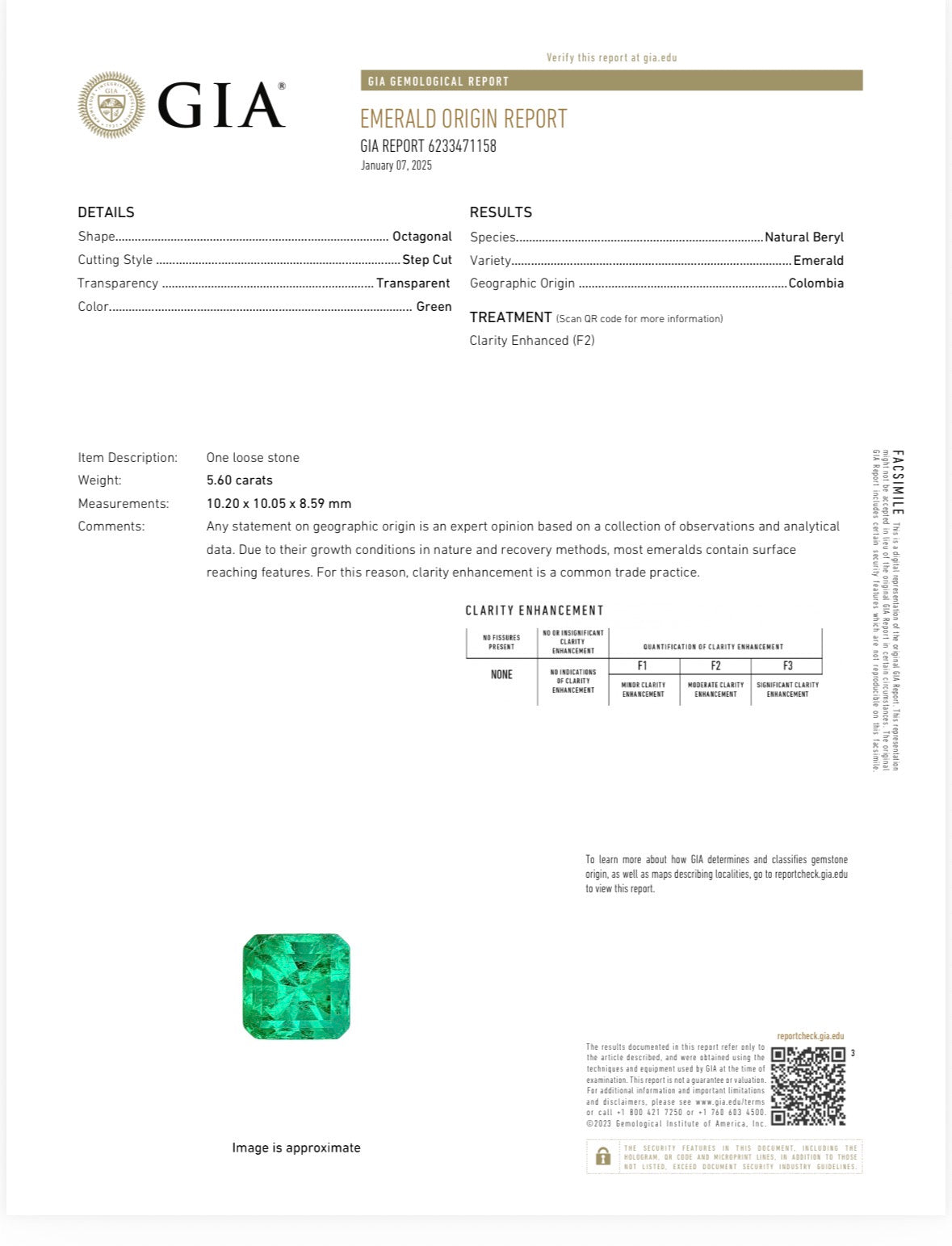 5.60ct GIA-Certified Colombian Emerald & Diamond Ring, Platinum & 18k Gold