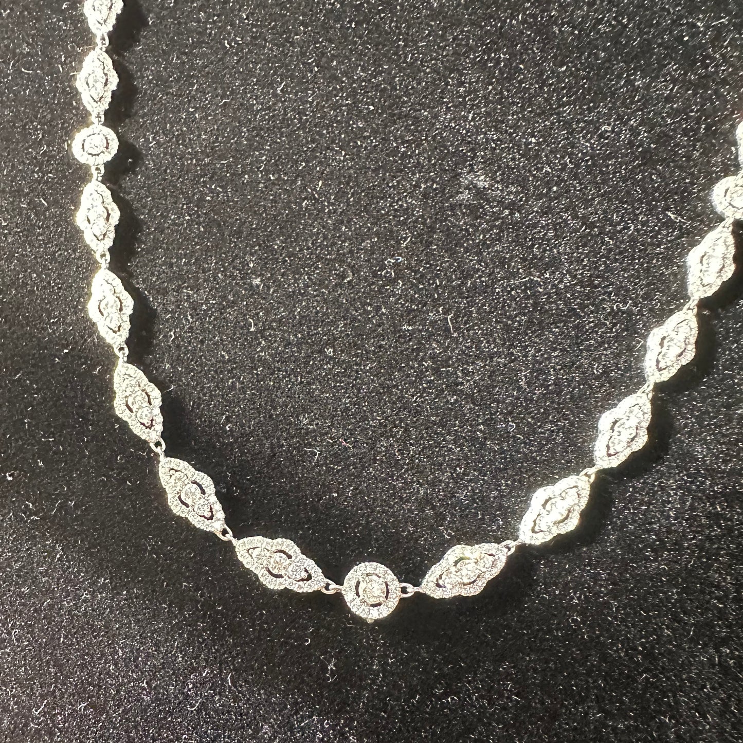 Diamonds By The Yard Chain Necklace in 18k White Gold 32"