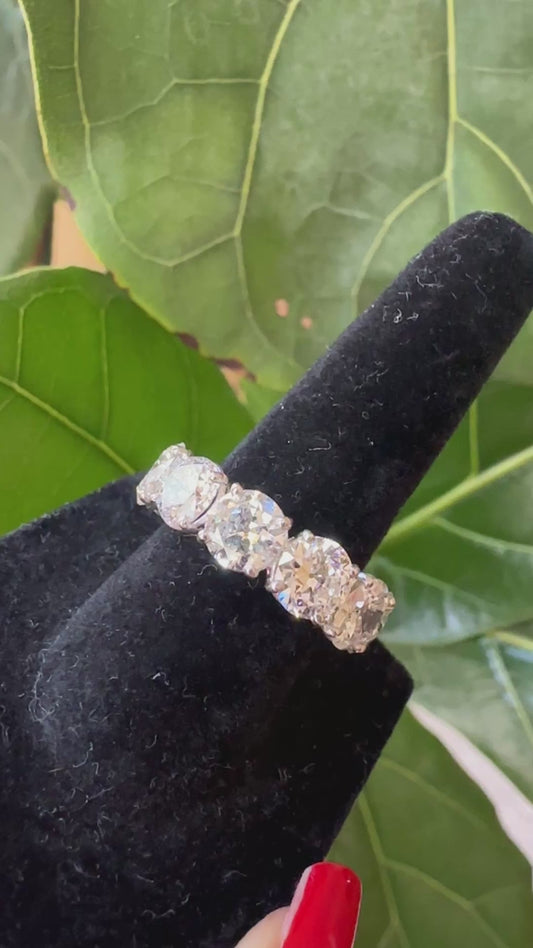 Natural Old European Diamond Eternity Band |11.23 Ct.| Platinum | Jewels of My Soul