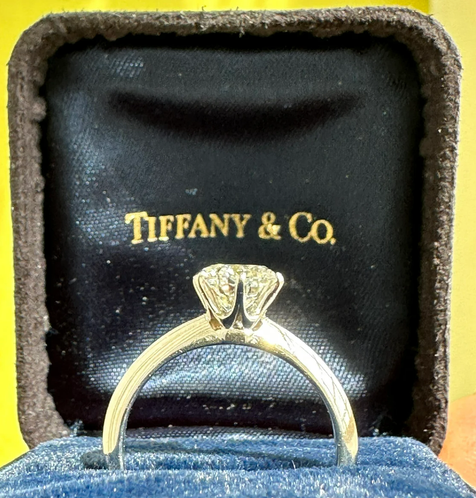 Tiffany and Co. Diamond Solitaire Ring